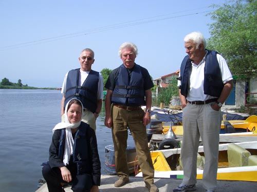 bandare anzali, bootsfart in süsswasser lagune