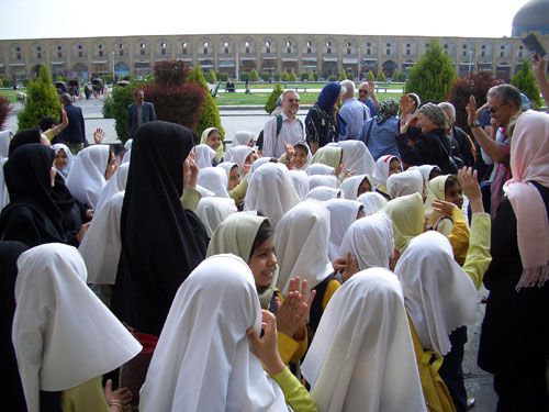 Isfahan - Shahplatz mit Kindern