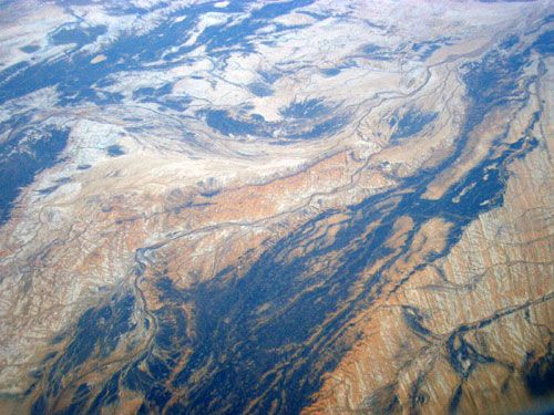 Shiraz - Landschaft von oben