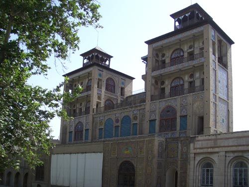 teheran, golestan palastanlage und shams ol ammare